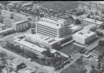 開院当時のがんセンター航空写真