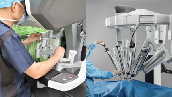 ダビンチXiサージカルシステムの操作の様子