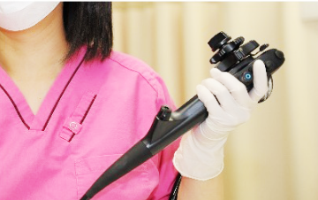 大腸がん検診のようす