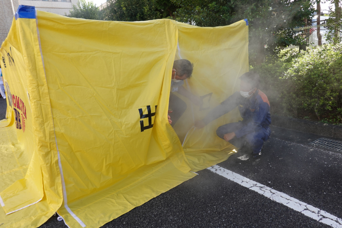 煙体験訓練の様子1