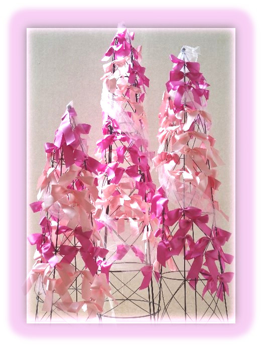ピンクリボンツリー・オブジェ1