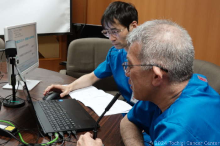 栃木県立がんセンター 頭頸部がん症例報告会の様子